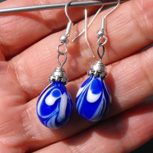 Boucles d'oreille perles murano bcl.2570