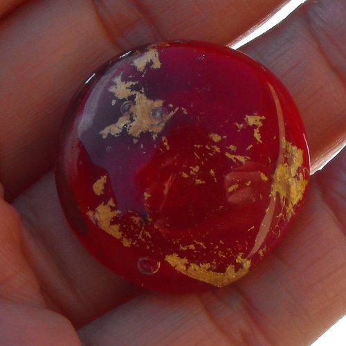 Bague cabochon murano bag.1135