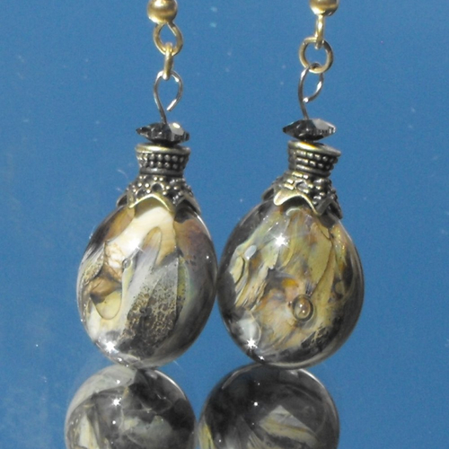 Boucles d'oreille perles murano bcl.1947