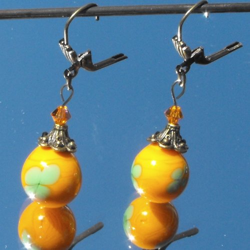 Boucles d'oreille perles murano bcl.2013