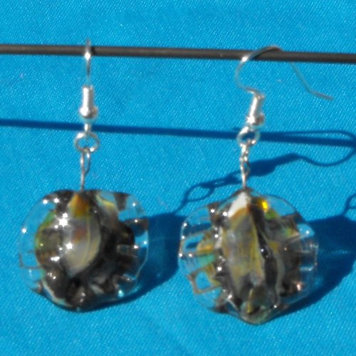 Boucles d'oreille perles murano bcl.2108