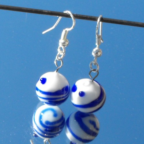 Boucles d'oreille perles murano bcl.2127