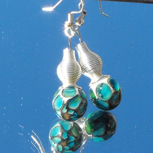 Boucles d'oreille perles murano bcl.2119