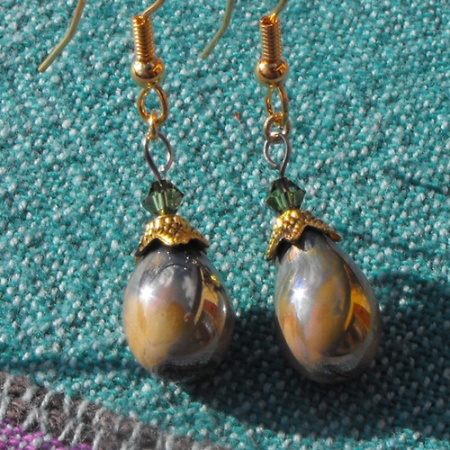 Boucles d'oreille perles murano bcl.2232