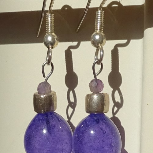 Pendants d'oreille verre filé bcl.3035