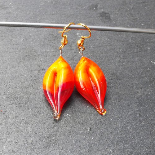 Boucles d'oreille perles murano bcl.2591