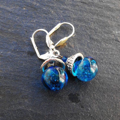 Boucles d'oreille perles murano bcl.2504