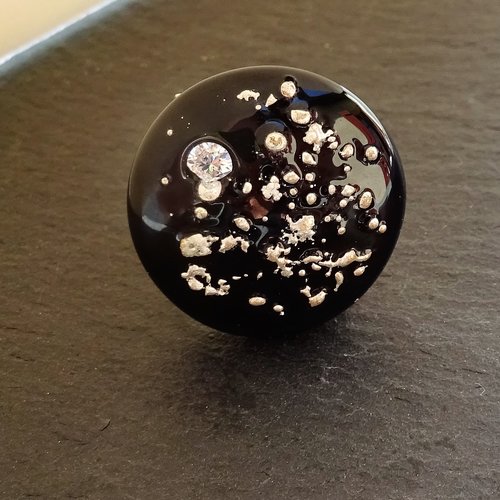 Bague cabochon murano bag.1409