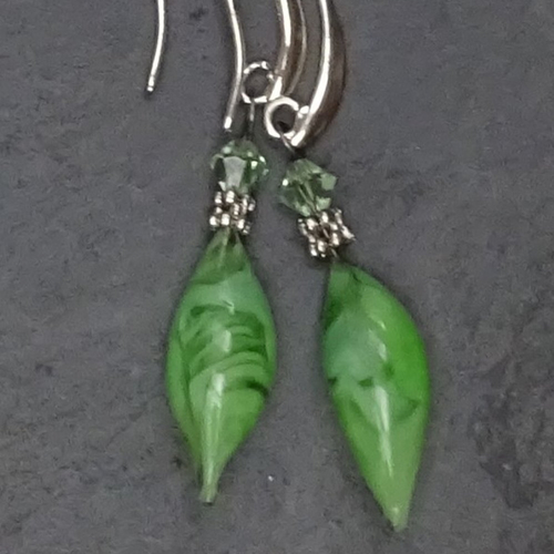 Pendants d'oreille verre filé bcl.2987