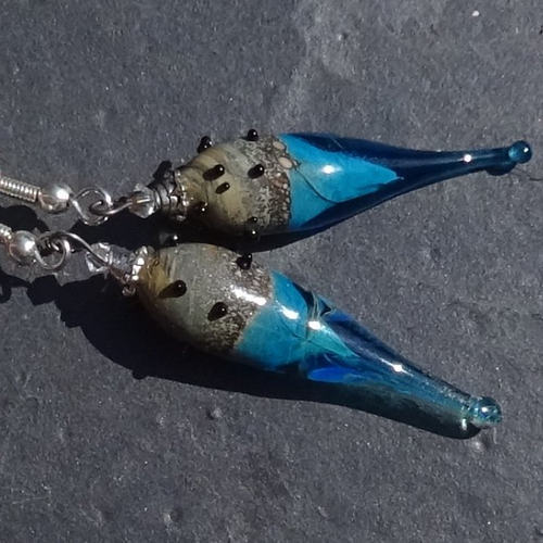 Pendants d'oreille verre filé bcl.2970