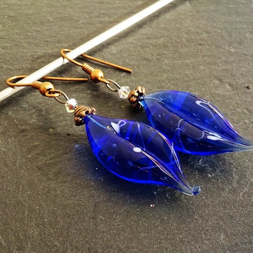 Boucles d'oreille perles murano bcl.2913