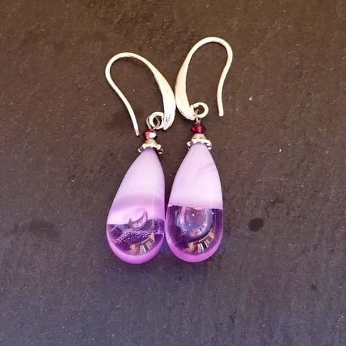 Boucles d'oreille perles murano bcl.2932