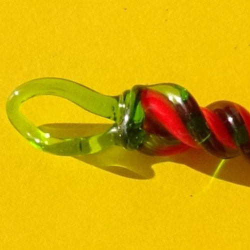 Glaçon verre filé, verre de murano deco.0094