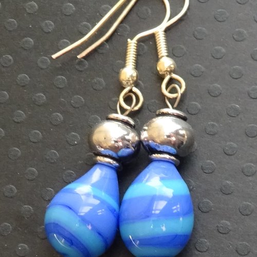Boucles d'oreille murano bcl.3084