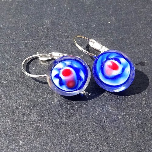 Puces d'oreille perles murano bcl.2749