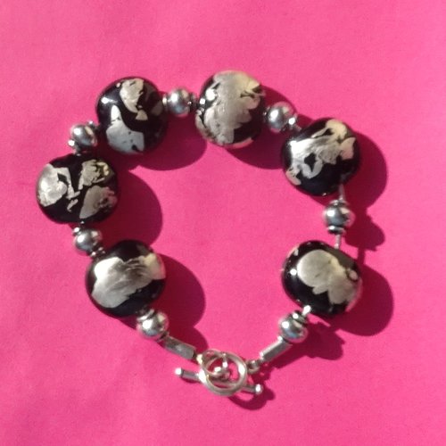 Bracelet perles en verre filé bracel.0757