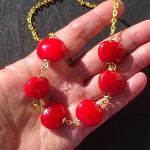 Collier verre filé cl.1096
