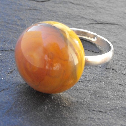 Bague cabochon murano bag.1232