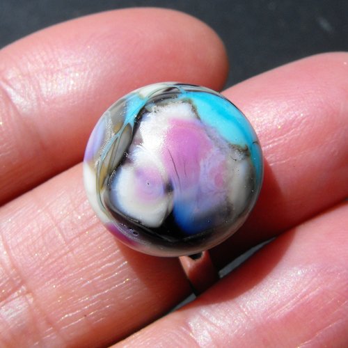Bague cabochon murano bag.1252