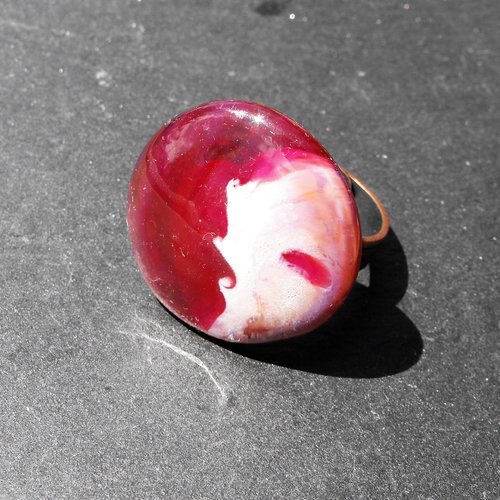 Bague cabochon murano bag.1258