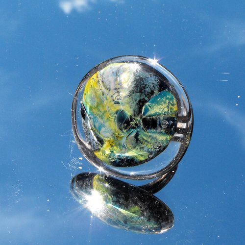Bague cabochon murano bag.1265