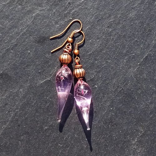 Boucles d'oreille perles murano bcl.2931