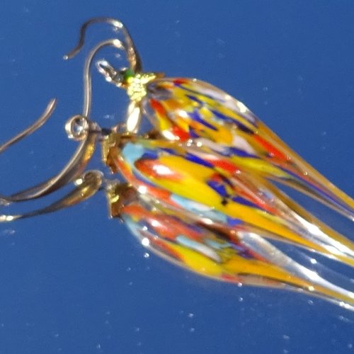 Pendants d'oreille verre filé bcl.3064