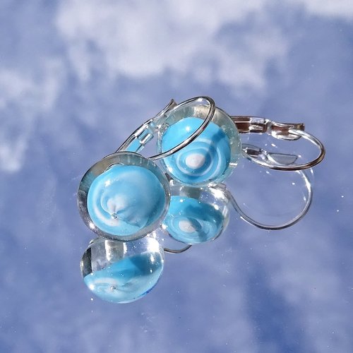 Boucles d'oreille perles murano bcl.2751