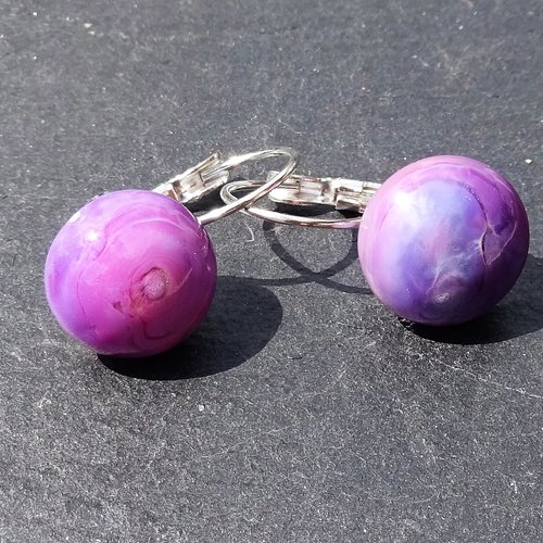 Boucles d'oreille perles murano bcl.2754