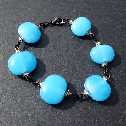 Bracelet perles en verre filé bracel.0699