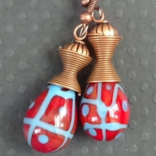 Boucles d'oreille murano bcl.3080