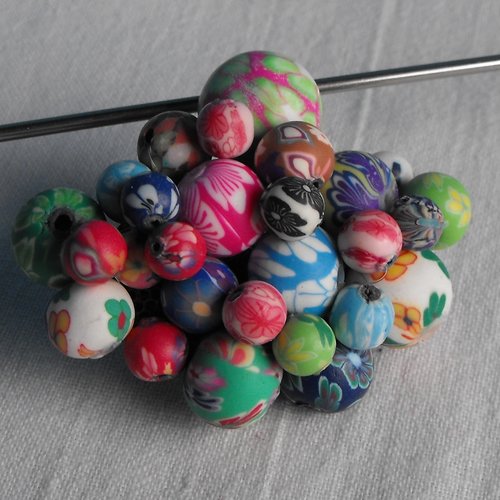Broche en perles fimo broch.0106