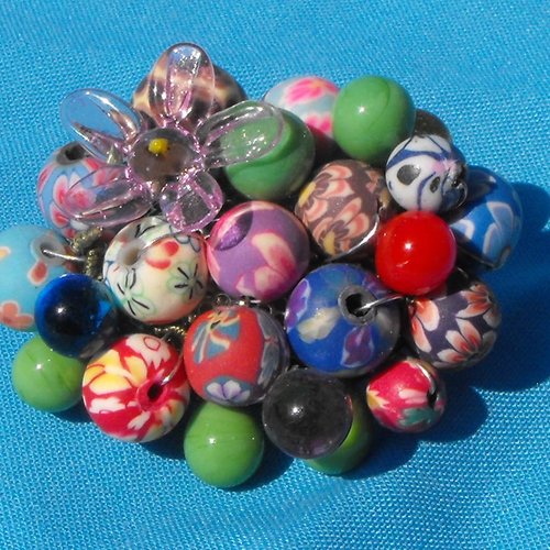 Broche en perles fimo broch.0110