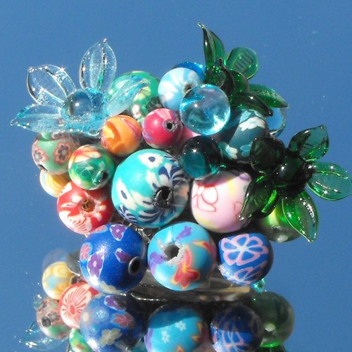 Broche en perles fimo broch.0112