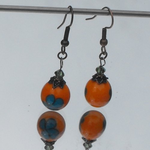 Boucles d'oreille perles murano bcl.2010