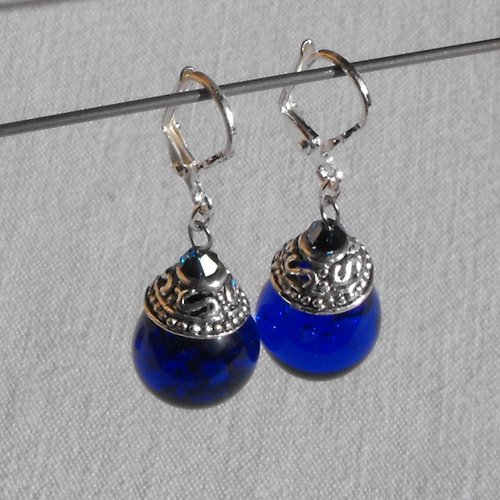 Boucles d'oreille perles murano bcl.2085