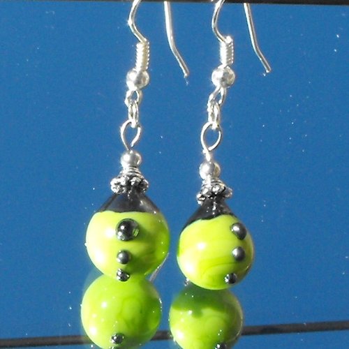 Boucles d'oreille perles murano bcl.2094