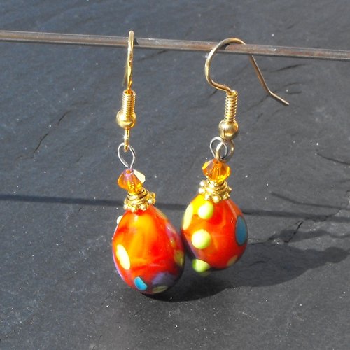 Boucles d'oreille murano bcl.2276