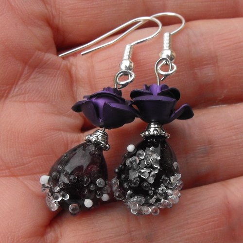 Boucles d'oreille murano bcl.2290