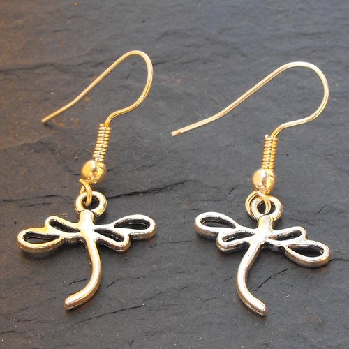 Pendants d'oreille perles libellule bcl.2373