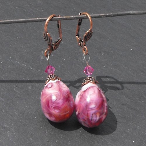 Boucles d'oreille murano bcl.2304