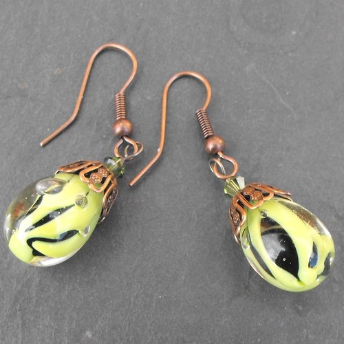 Boucles d'oreille murano bcl.2354