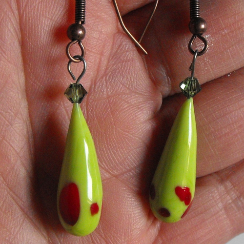 Boucles d'oreille murano bcl.2359