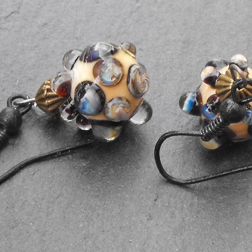 Boucles d'oreille perles murano bcl.2316