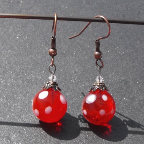 Boucles d'oreille perles murano bcl.2312