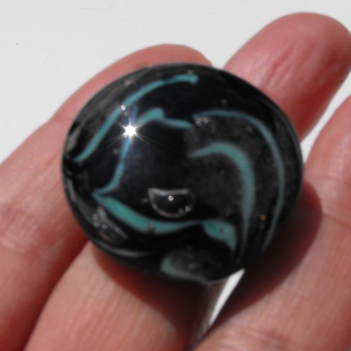 Bague cabochon murano bag.0977