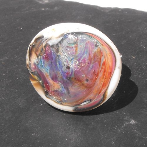 Bague cabochon murano bag.0980
