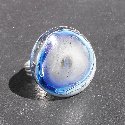 Bague cabochon murano bag.0991