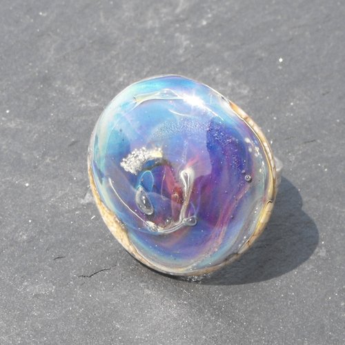 Bague cabochon murano bag.1003