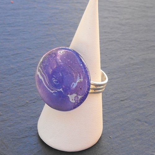 Bague cabochon murano bag.1031